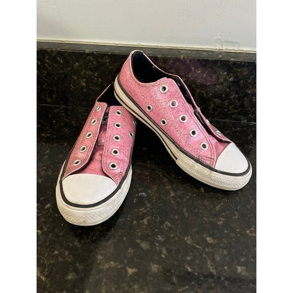Converse Youth Size 13 pink sparkle - Picture 1 of 5
